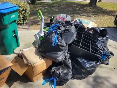 Curbside junk before Jamrock Junk Removal service